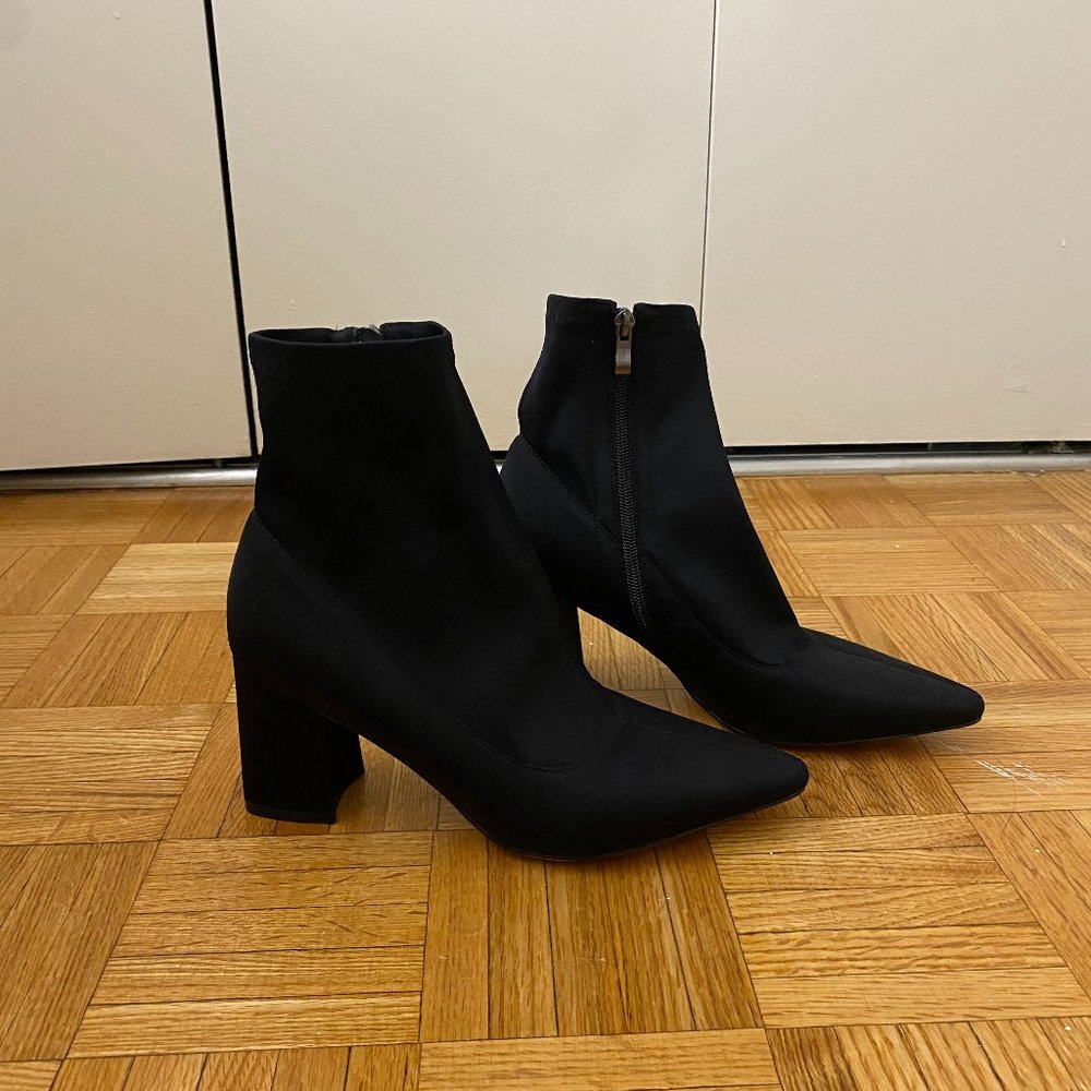 Public Desire Sock Fit Boots Black